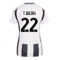 Camiseta Juventus Timothy Weah #22 Primera Equipación Replica 2024-25 para mujer mangas cortas